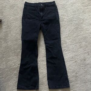 GAP High Rise Flare Jeans in black